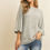 Thumbnail: Light Gray Bell Sleeve Shirt Front View