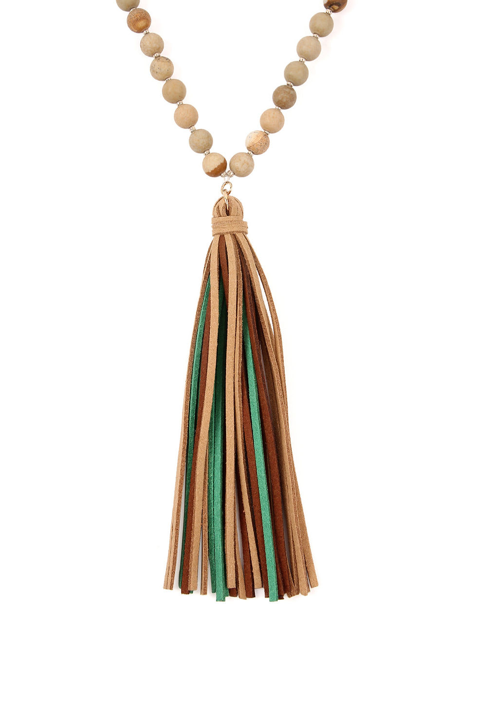 Thumbnail: Tassel Pendant Necklace Tassel View