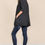 Thumbnail: Black Oversized Tunic Wide Side View