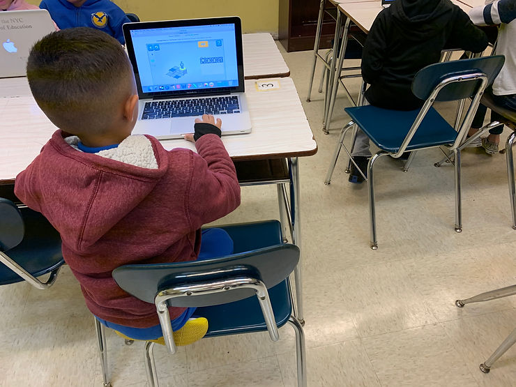 Our early childhood students are learning to code using apps that are puzzle game based that teaches programming logic.