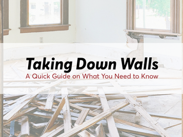 "Taking Down Walls: A quick guide to what you need to know" writen over an image of a demolished wall.