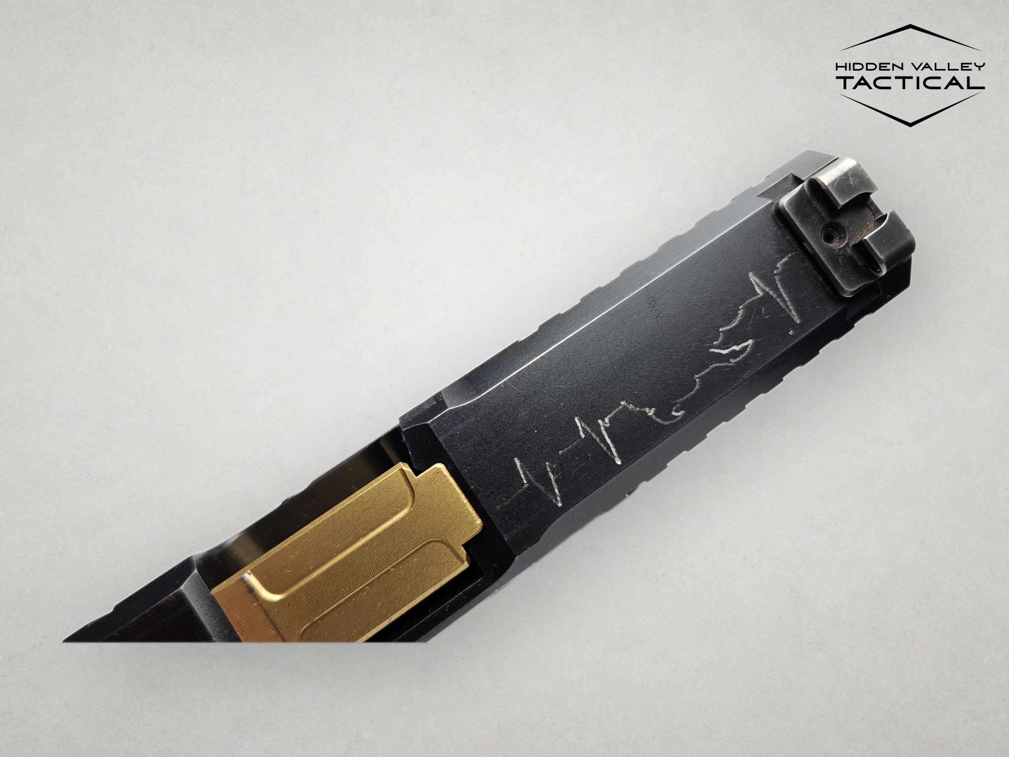 Palmetto State Armory PSA Dagger Compact PORTED 15rd 9mm Zaffiri Slide Gold-img-3