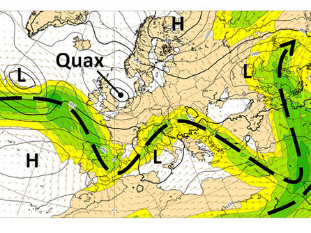 Intenso fronte Atlantico con tanta pioggia e neve grazie al temporaneo cedimento degli anticicloni