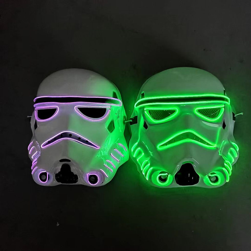 Thumbnail: T-Worthy CE Rohs LED Mask 10-Color Neon Light PVC