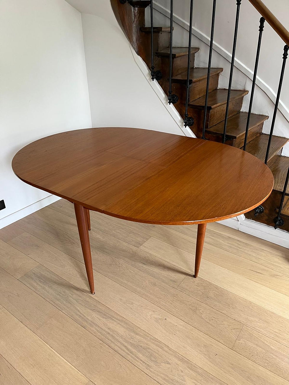 Miniature : Table vintage en teck 