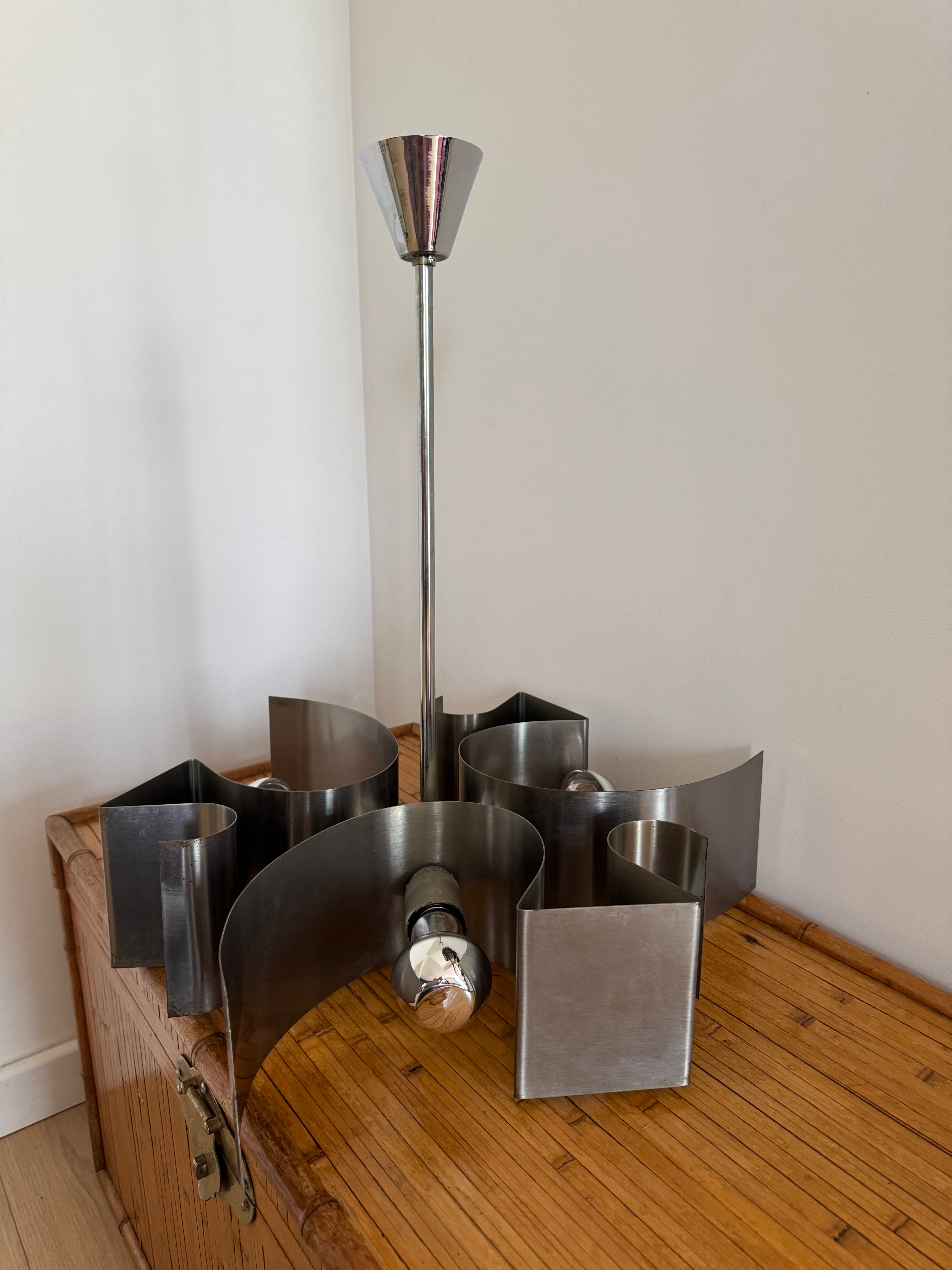 Suspension chromée – 3 feux