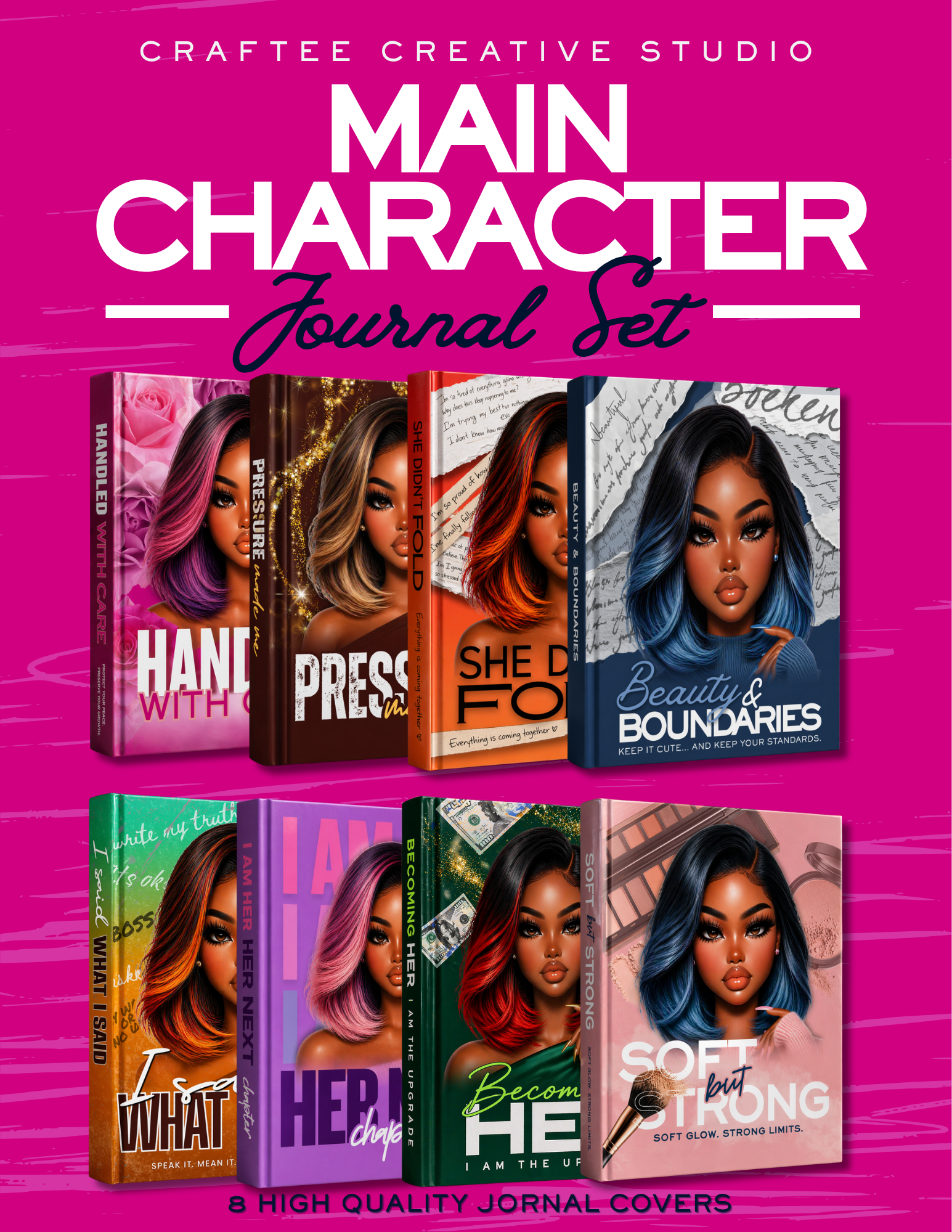 The Main Character - Journal Cover PNGs