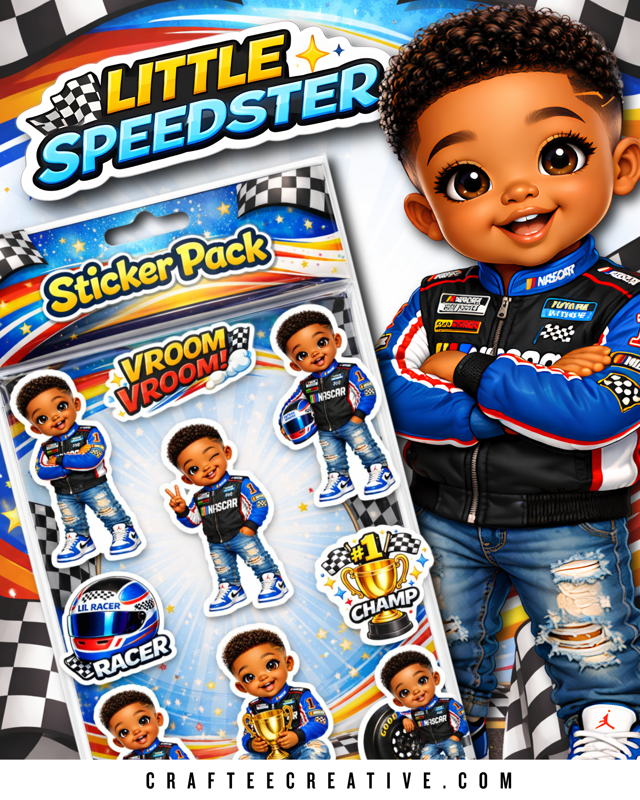 LITTLE SPEEDSTER STICKER PACK
