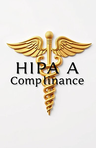caduceus medical symbol and write HIPAA 