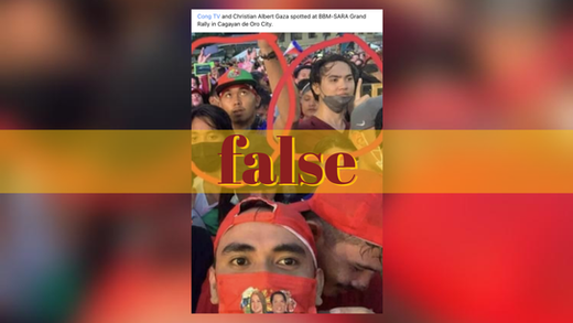 Socmed personalities Cong TV, Xian Gaza not at UniTeam’s CDO rally