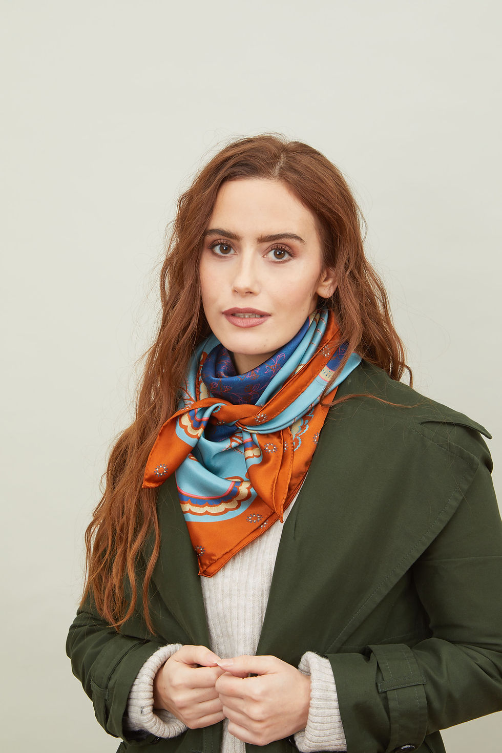 Thumbnail: Mali Silk Satin Scarf
