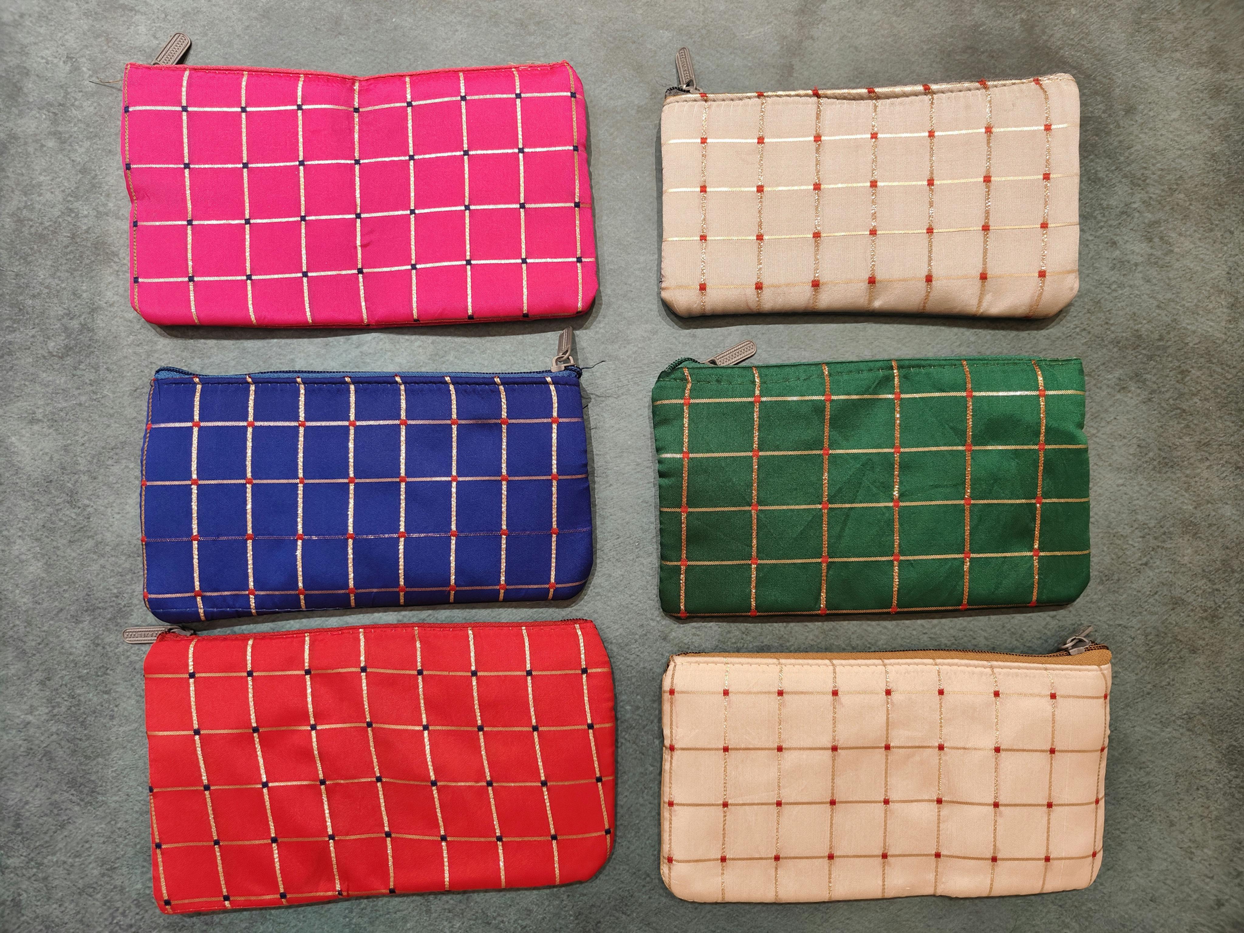 Return Gift Checked Design Purse -Single Piece 