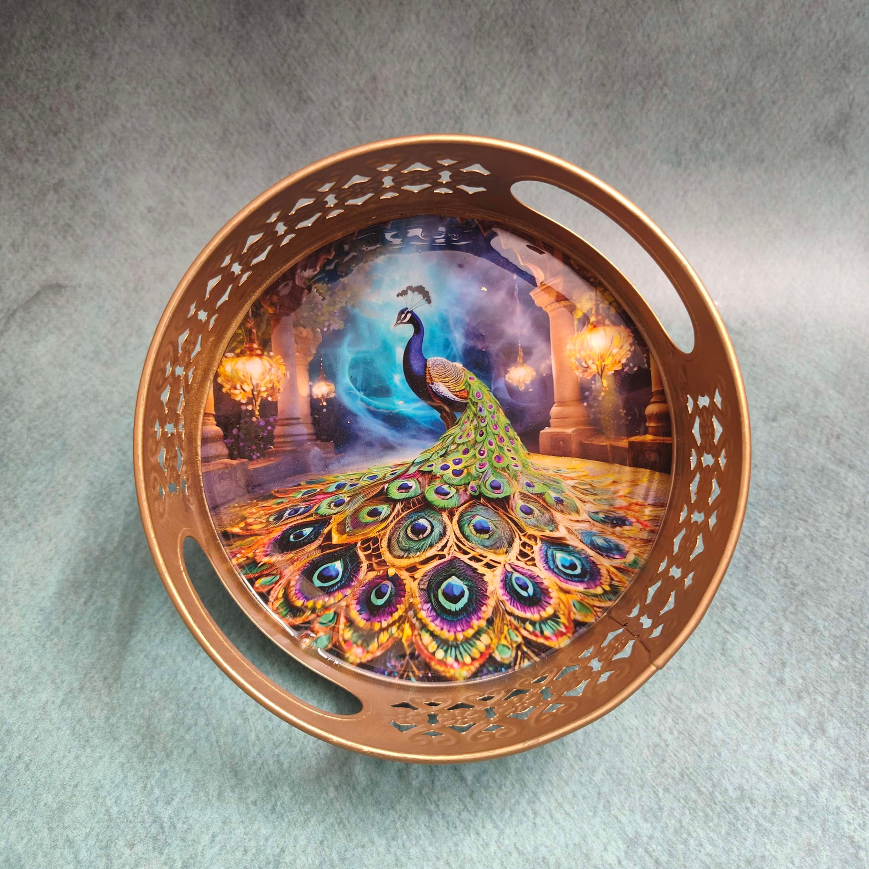 Pichwai Tray ( Size S  ) Metal 