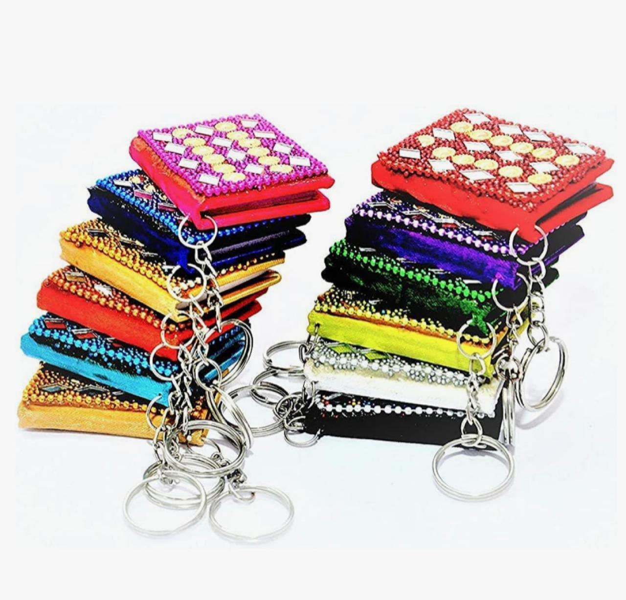 PACK OF 5 - Handcrafted Diary Key Chain 