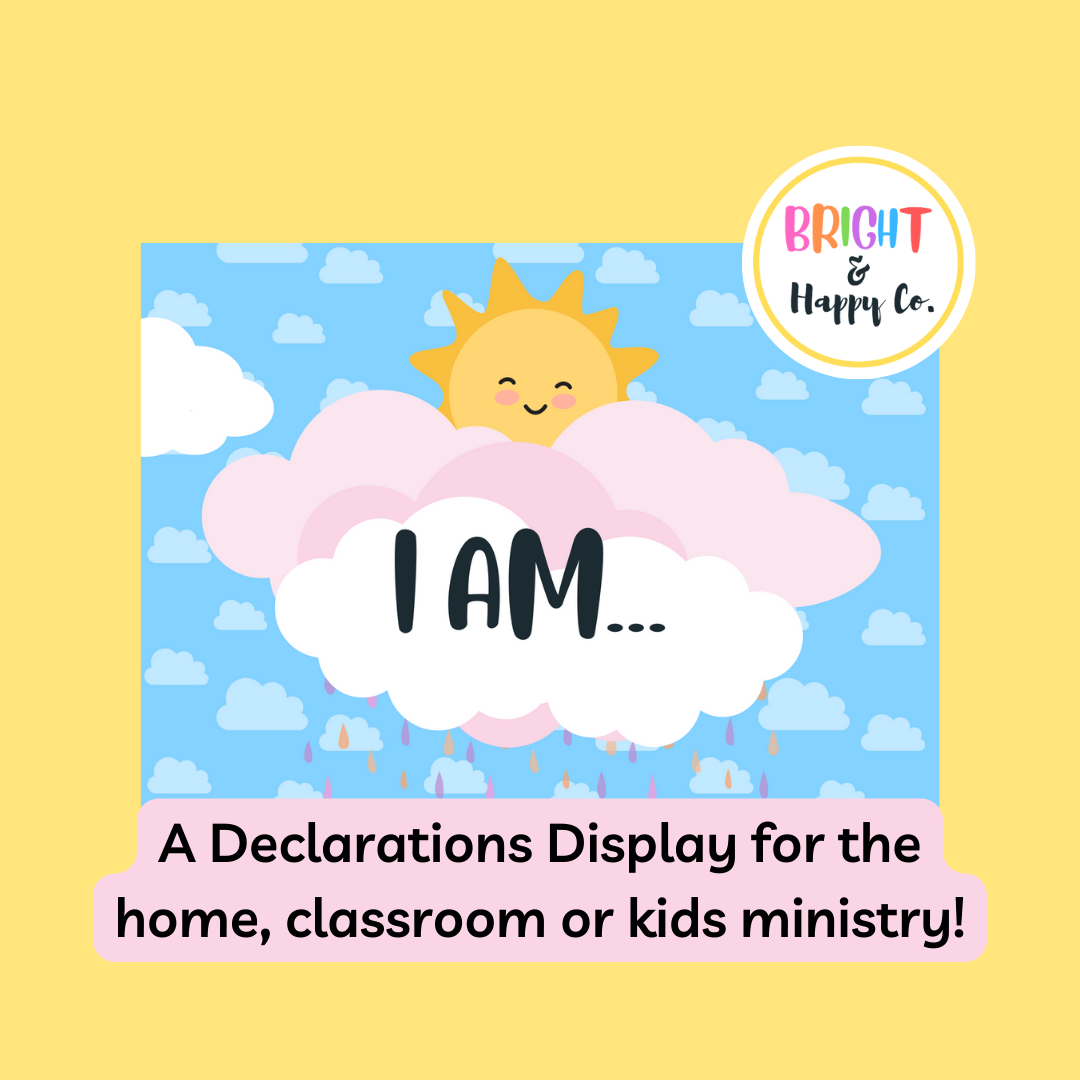 I Am Declarations Display Decor