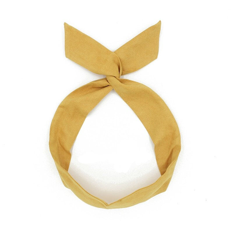 Thumbnail: Wired Faux Suede Headband|Tie Knot|Twisted|Fabric|Dolly Bow|Turban|Hair Bun