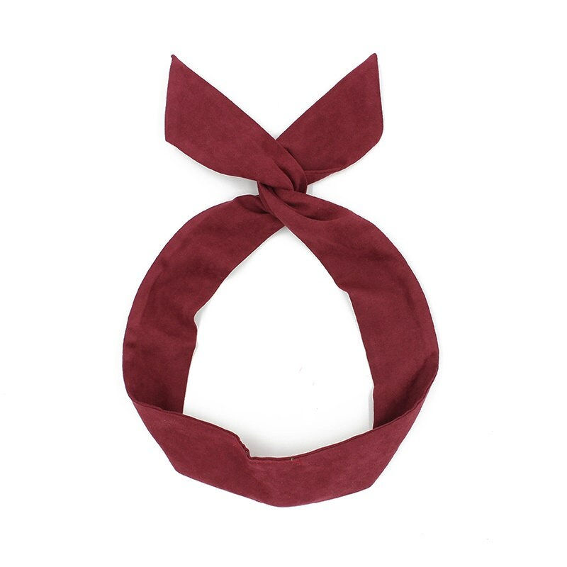 Thumbnail: Wired Faux Suede Headband|Tie Knot|Twisted|Fabric|Dolly Bow|Turban|Hair Bun