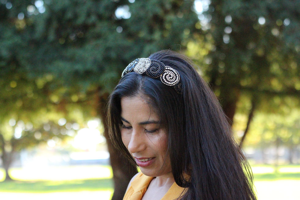 Thumbnail: Mystic Ember Beads & Stones Handmade Hoop Headband