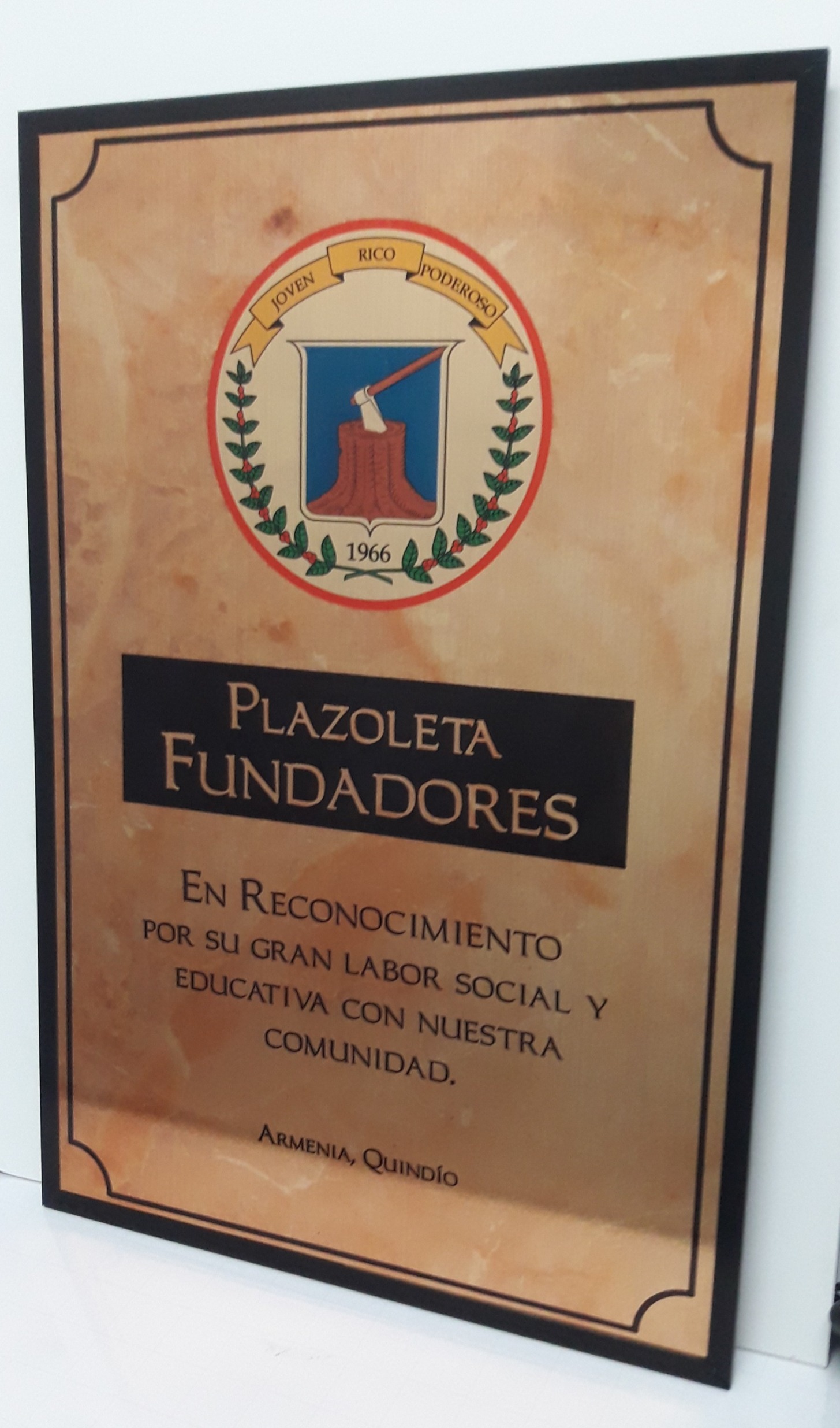 Placa de inauguración
