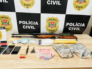 DISE apreende drogas e arma na zona sul de Fernandópolis 