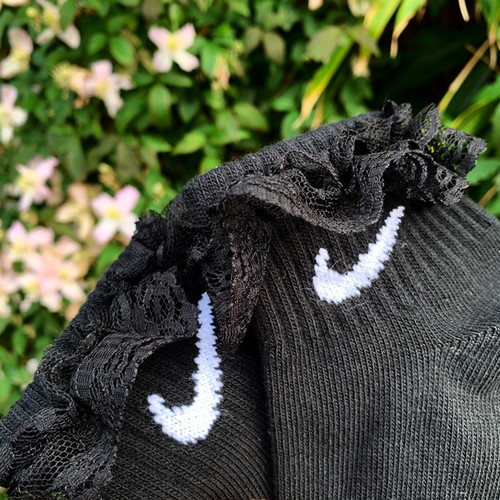 frilly nike socks