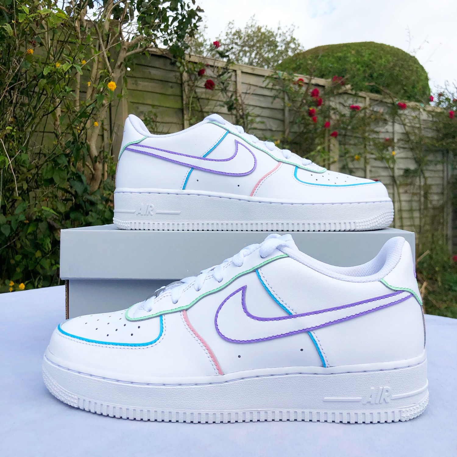Pastel Outlinez ~ Custom Air Force 1