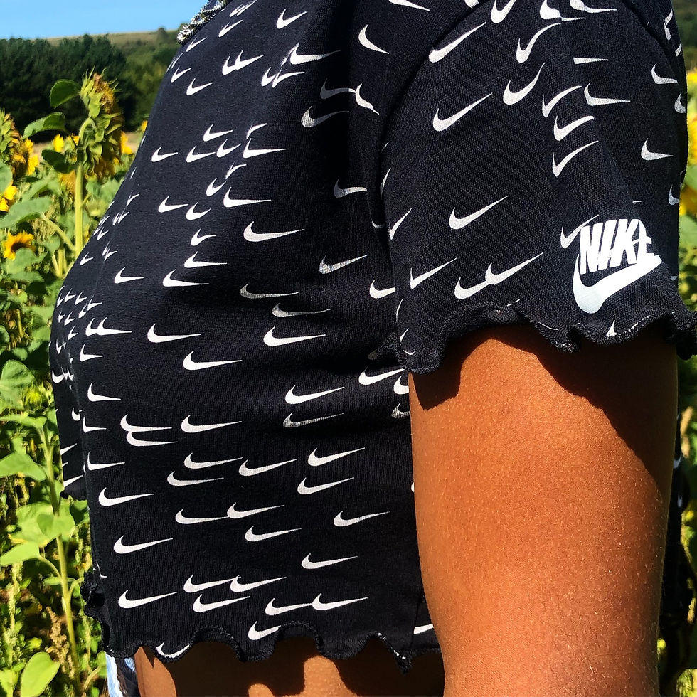 Thumbnail: Nike Crop T Shirt ~ Lettuce Hem