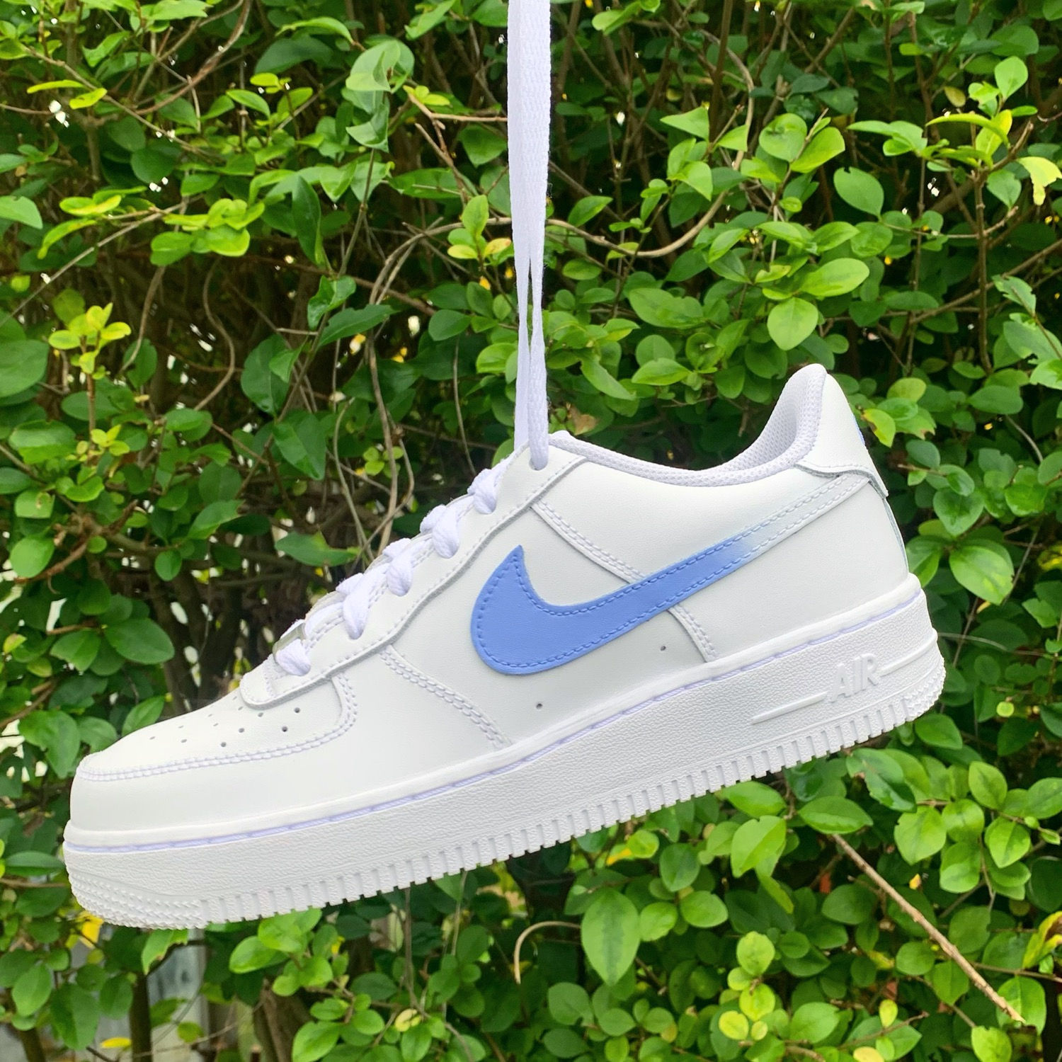 Cornflower Ombré Swooshez ~ Custom Air Force 1