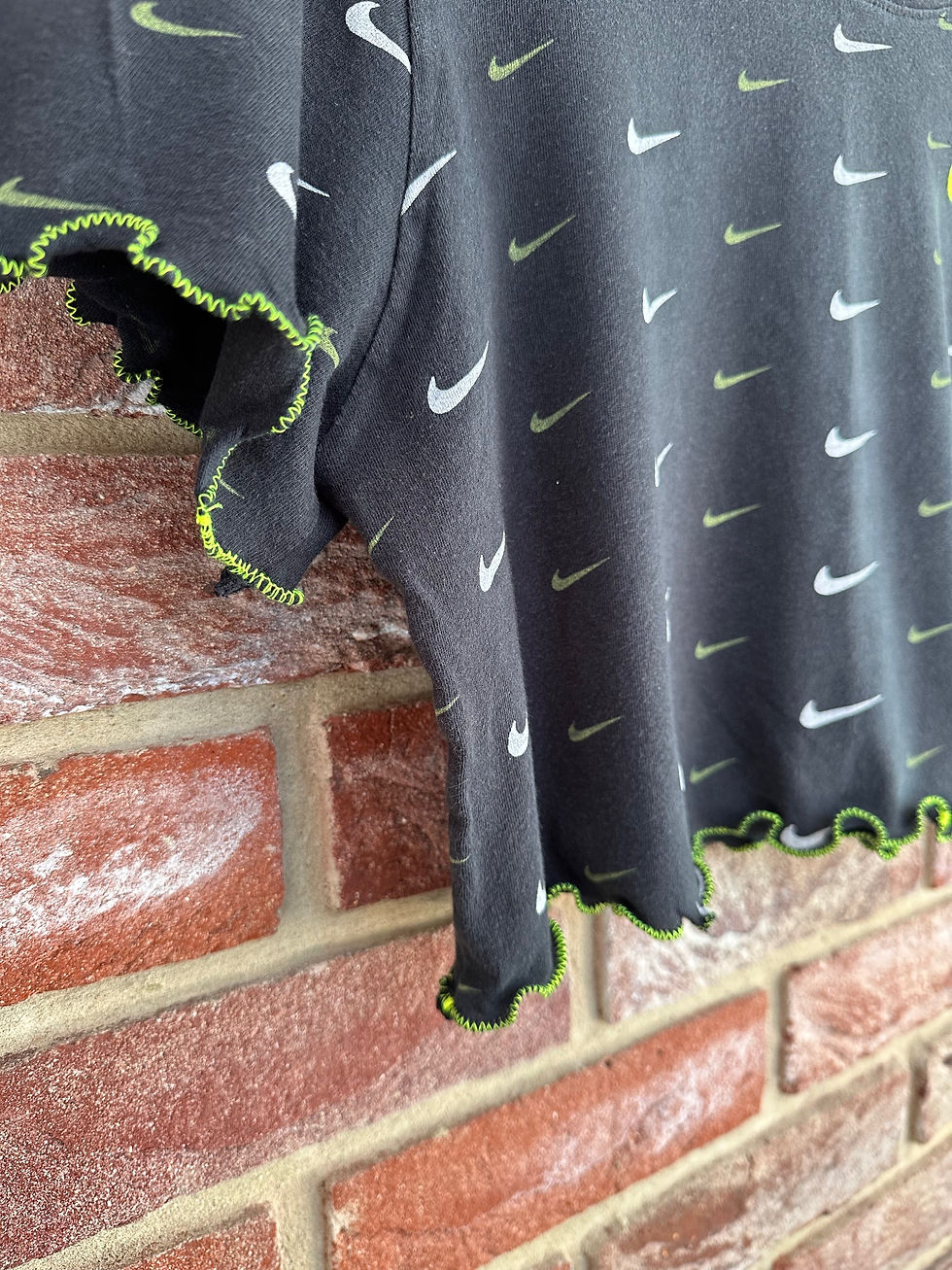 Thumbnail: Nike Crop T Shirt Rework ~ Lettuce Hem