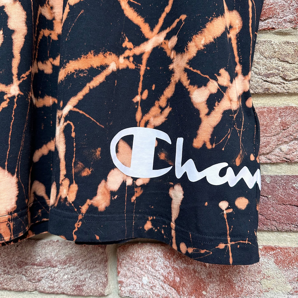 Thumbnail: Champion T Shirt Rework ~ Bleach Dye