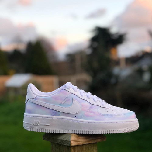 Head In The Cloudz Custom Air Force Junior Glitzee Garmz