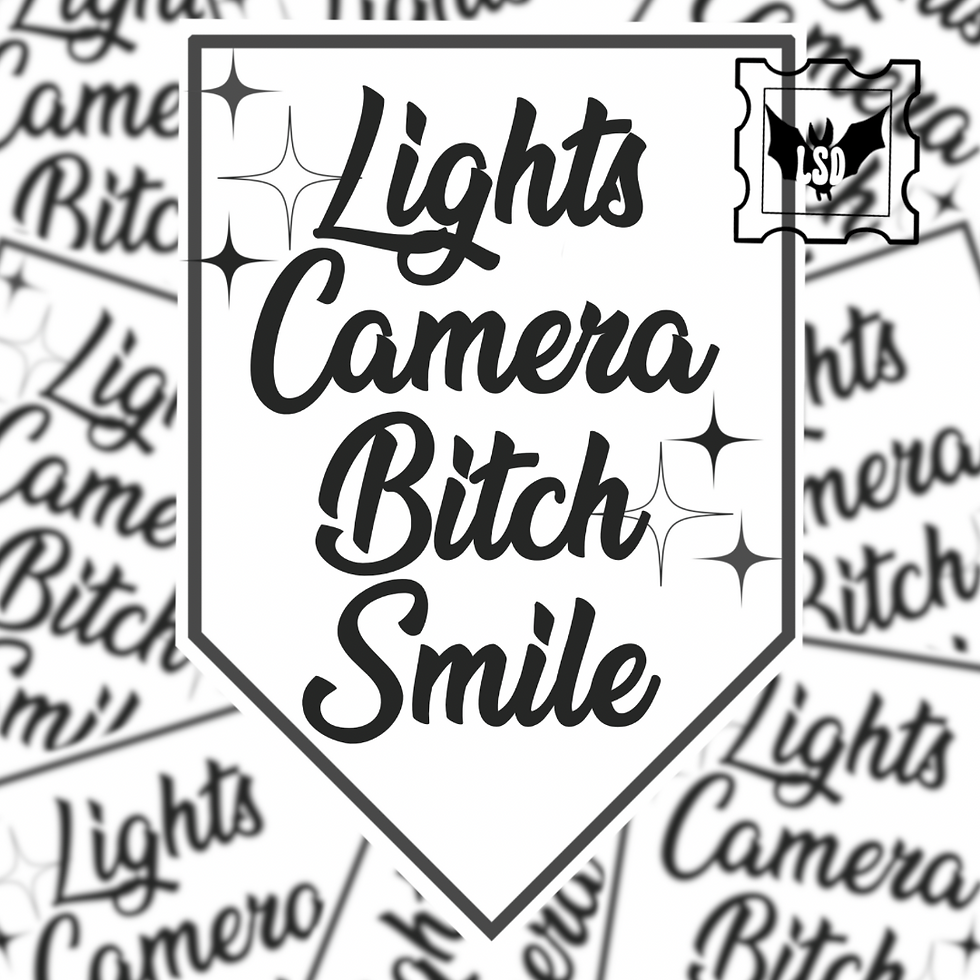 Taylor Swift TTPD Lights Camera Bitch Smile