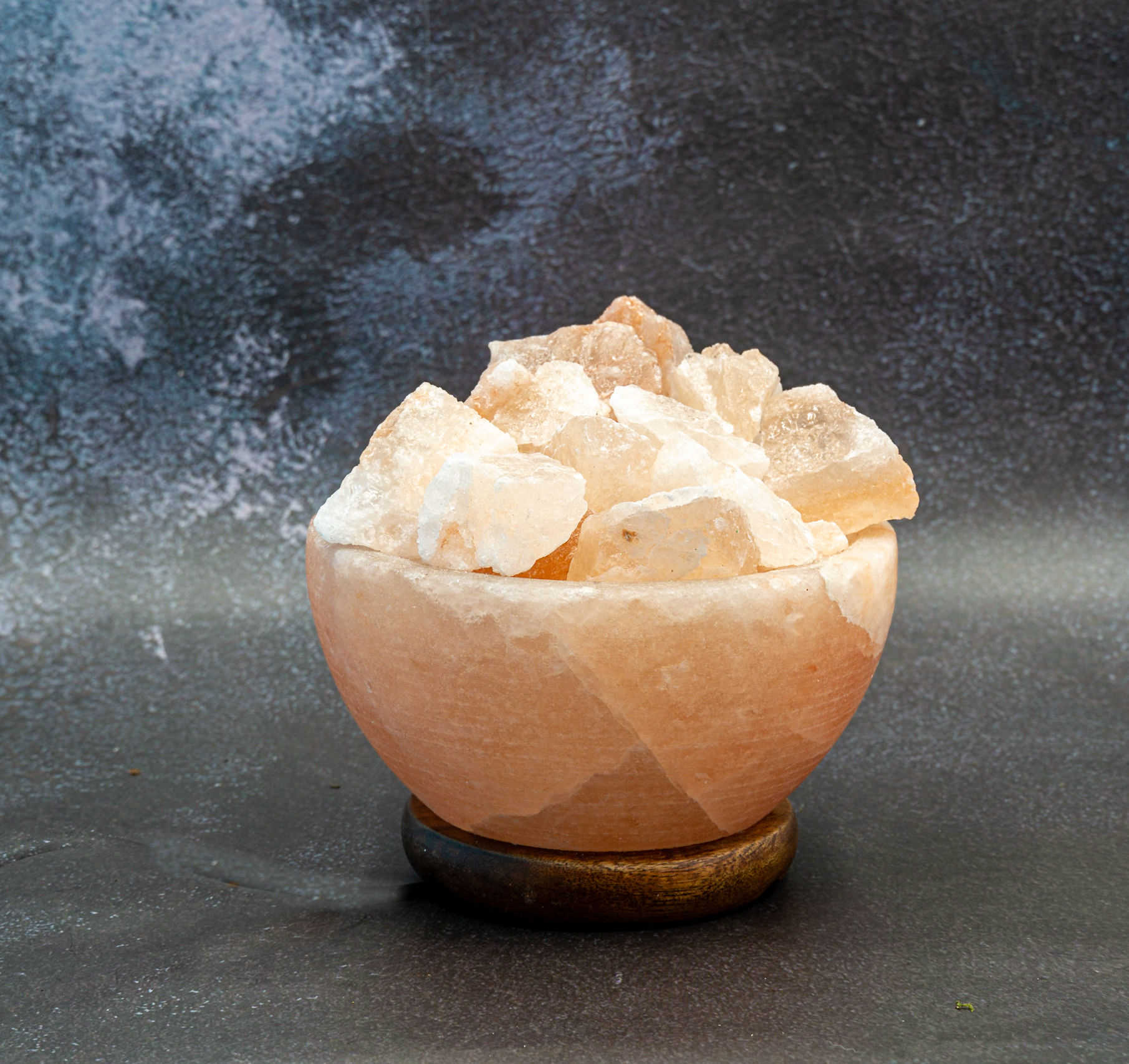 Salzlampe "Feuerschale und Brocken"