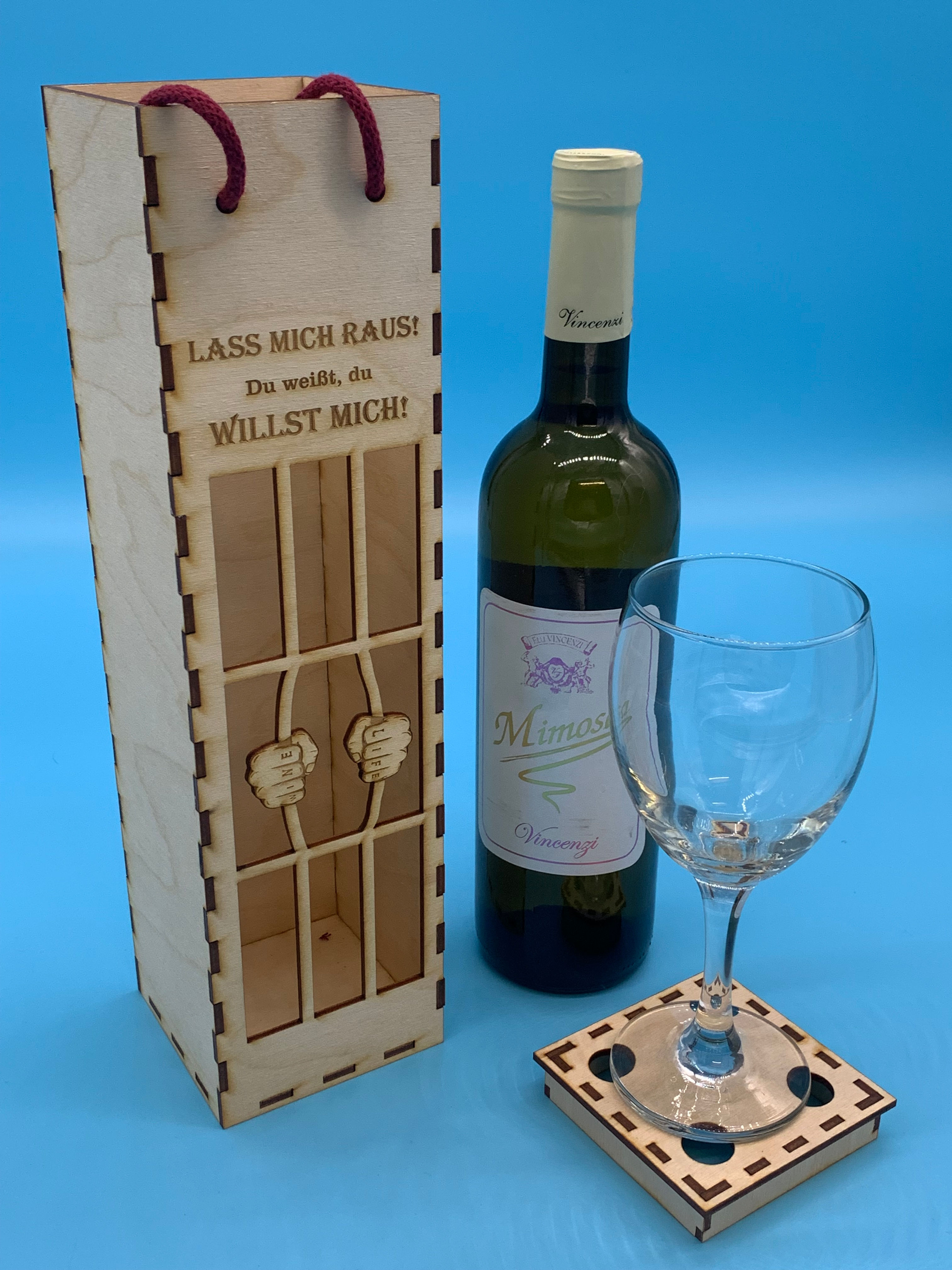 Weinbox, Geschenkbox, Gefängnis