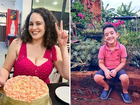 Professora e filho morrem após carro capotar na BR-060