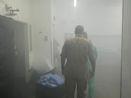 Incêndio atinge hospital em Aparecida de Goiânia e pacientes são evacuados