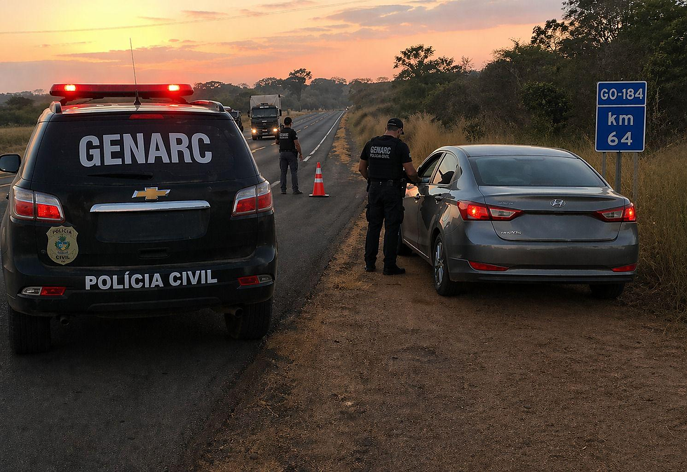 Foragido por tráfico é capturado pela PC em operação na GO-184, em Jataí