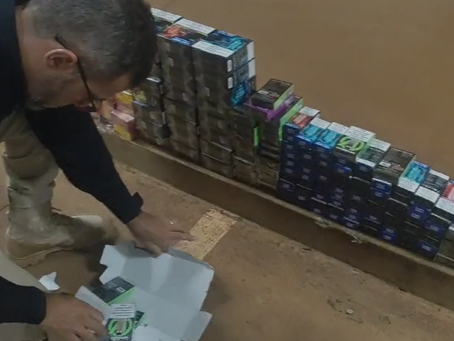 PRF apreende carga de medicamentos contrabandeados do Paraguai