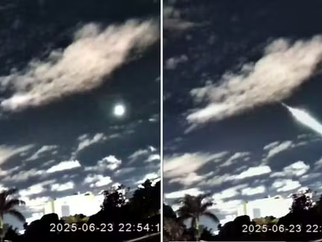 Meteoro impressiona ao passar pelo céu em Goiás