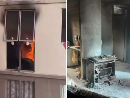 Homem é preso suspeito de colocar fogo em apartamento com filhos dentro por não aceitar fim de relacionamento