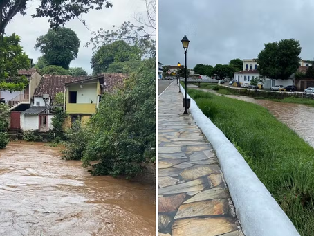 Após nível do Rio Vermelho aumentar, Cimehgo emite alerta para chuvas intensas na cidade de Goiás