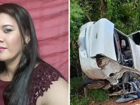 Acidente mata missionária e deixa marido e filhos feridos na BR-070