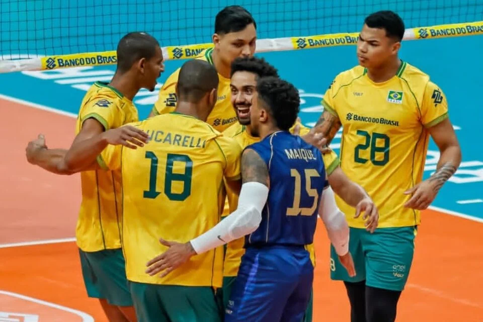 Brasil sofre no primeiro set, domina a Colômbia e vence mais uma no Pré-Olímpico Sul-Americano
