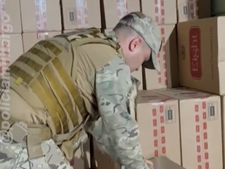 Goiás: PM apreende carteiras de cigarros contrabandeados do Paraguai avaliados em R$ 800 mil