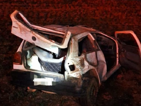 Homem é arremessado do carro em acidente na GO-330, perto de Ipameri