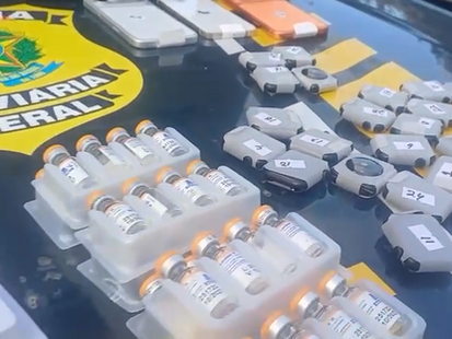 PRF faz nova grande apreensão de canetas emagrecedoras e celulares irregulares em Goiás