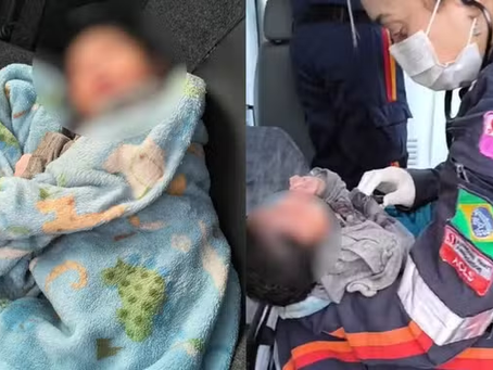 Bebê é abandonado em caixa de papelão às margens de rodovia em Caldazinha
