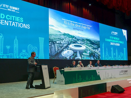 Rio de Janeiro é escolhida como sede do Campeonato Mundial de Tênis de Mesa de 2029