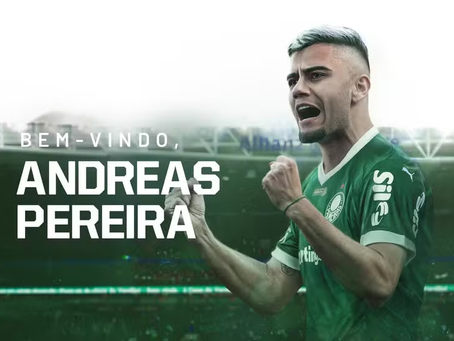 Palmeiras anuncia a contratação de Andreas Pereira
