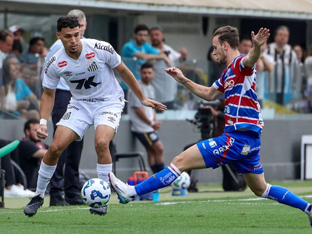 Com Neymar, Santos e Fortaleza apenas empatam no Campeonato Brasileiro
